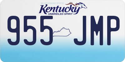 KY license plate 955JMP