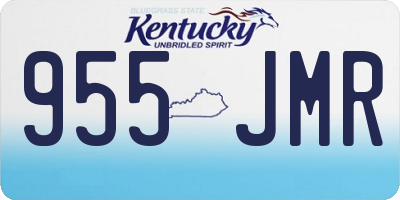 KY license plate 955JMR