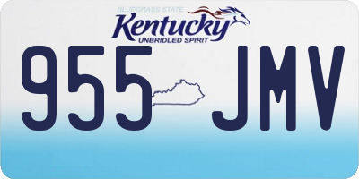 KY license plate 955JMV