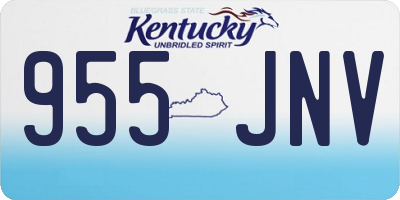 KY license plate 955JNV