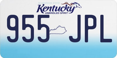 KY license plate 955JPL