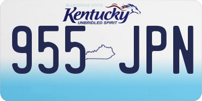 KY license plate 955JPN