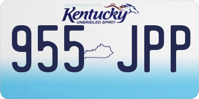 KY license plate 955JPP