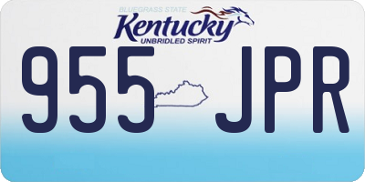 KY license plate 955JPR