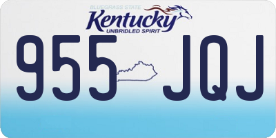 KY license plate 955JQJ