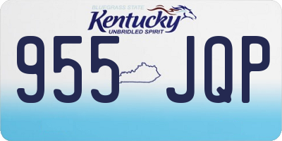 KY license plate 955JQP