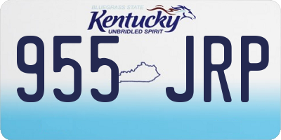 KY license plate 955JRP