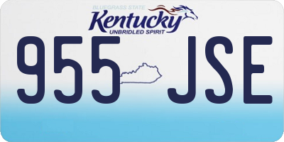 KY license plate 955JSE