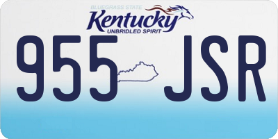 KY license plate 955JSR