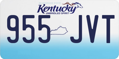 KY license plate 955JVT