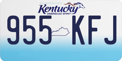 KY license plate 955KFJ