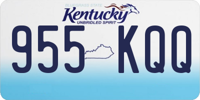 KY license plate 955KQQ