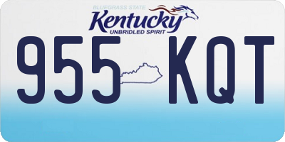 KY license plate 955KQT