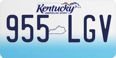 KY license plate 955LGV