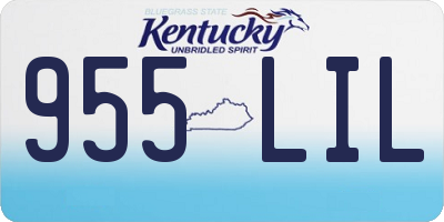 KY license plate 955LIL