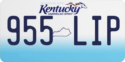 KY license plate 955LIP