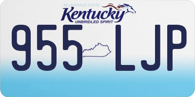 KY license plate 955LJP