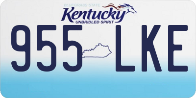 KY license plate 955LKE