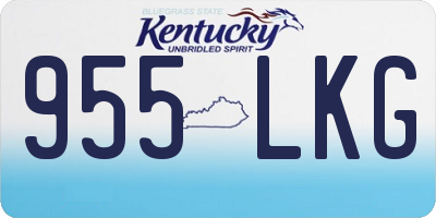 KY license plate 955LKG