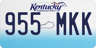 KY license plate 955MKK