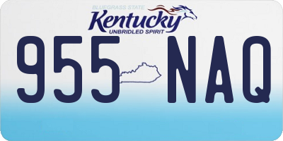 KY license plate 955NAQ