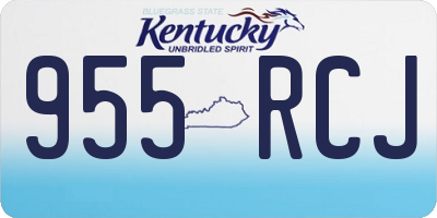 KY license plate 955RCJ