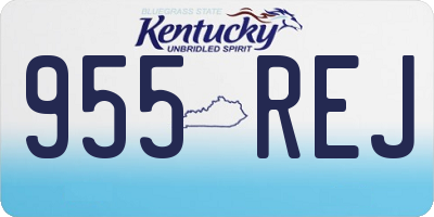 KY license plate 955REJ