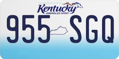 KY license plate 955SGQ