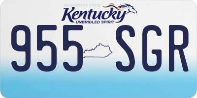 KY license plate 955SGR