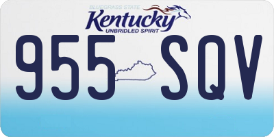 KY license plate 955SQV