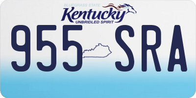 KY license plate 955SRA