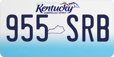 KY license plate 955SRB