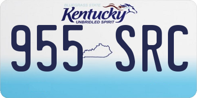 KY license plate 955SRC