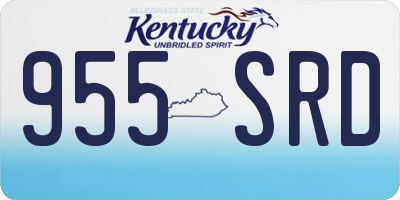 KY license plate 955SRD