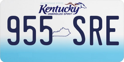 KY license plate 955SRE