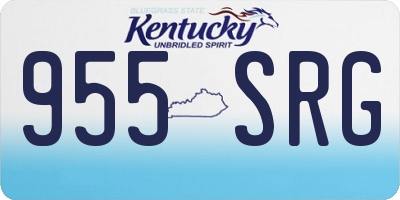 KY license plate 955SRG