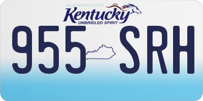 KY license plate 955SRH