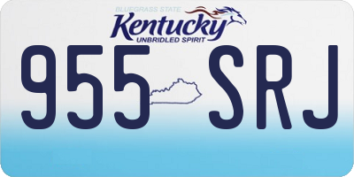 KY license plate 955SRJ