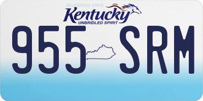 KY license plate 955SRM