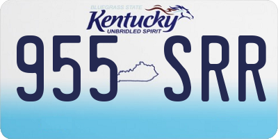KY license plate 955SRR