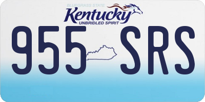 KY license plate 955SRS
