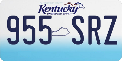 KY license plate 955SRZ