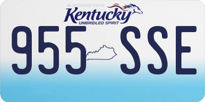 KY license plate 955SSE
