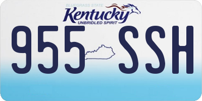 KY license plate 955SSH
