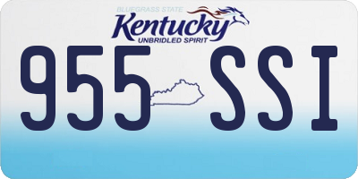 KY license plate 955SSI