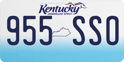 KY license plate 955SSO