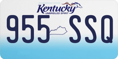 KY license plate 955SSQ