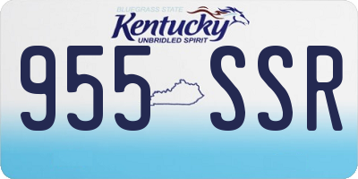 KY license plate 955SSR