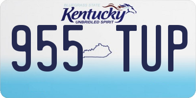 KY license plate 955TUP