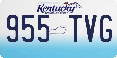 KY license plate 955TVG